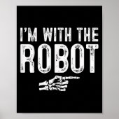 I'm With The Robot Easy Costume Halloween Couples Poster (Voorkant)