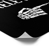 I'm With The Skeleton Matching Couple Costume Hall Poster (Hoek)