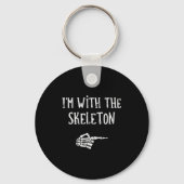 I'm With The Skeleton Matching Couple Costume Hall Sleutelhanger (Voorkant)