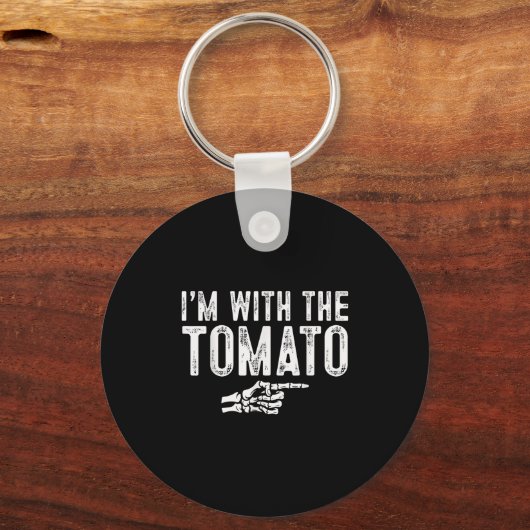 I'm With The Tomato Easy Costume Halloween Couples Sleutelhanger (Voorkant)