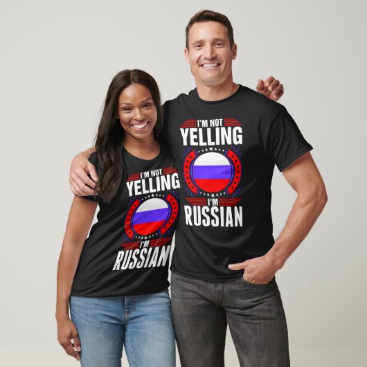 Im Yelling me mijn Russische T-shirt (Unisex)