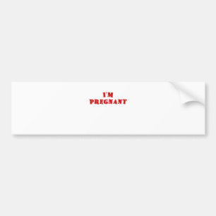 Im Zwangerschap Bumpersticker