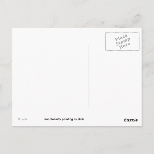 Ima Bobkitty Briefkaart (Achterkant)