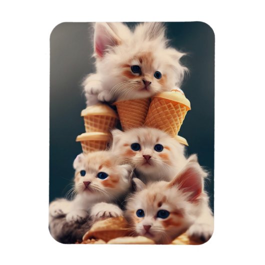 ímã gatinhos e sorvetes magneet (Verticaal)