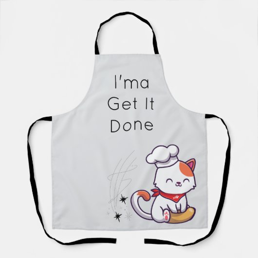 I'ma Get It Done - Schattige Cat Schort voor Moms  (Voorkant)