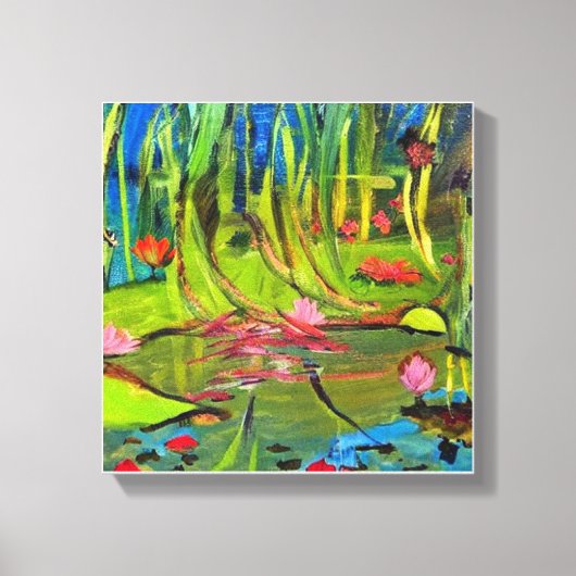 Image : A beautiful lagoon. Canvas Afdruk (Voorkant)