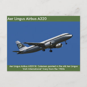 Image Aer Lingus Airbus A320 pour carte postale