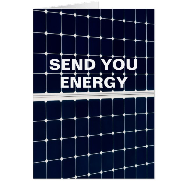 Image amusante d'un panneau solaire (Devant)