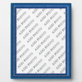 Image Cadre Bleu Ajouter Votre Plaque Photo (Devant)