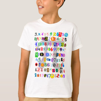 Image colorée et amusante du T-shirt Pi