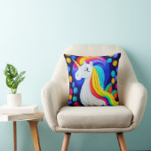 Image: colorful unicorn Kussen (Stoel)