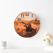 Image Cowboy pour horloge murale acrylique (Maison)