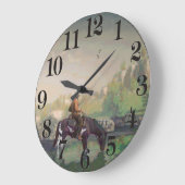 Image Cowboy pour horloge murale acrylique (Angle)