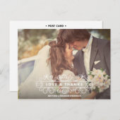 IMAGE D'AMOUR ET DE REMERCIEMENTS | CARTE POST MER (Devant / Derrière)