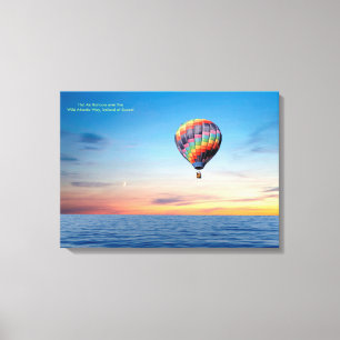 Image de ballon à air chaud pour toile enveloppée