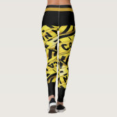Image de bande de prudence Legging Jaune (Dos)