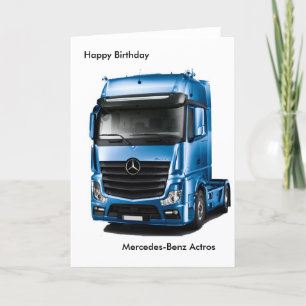 Image de camion pour carte de voeux d'anniversaire