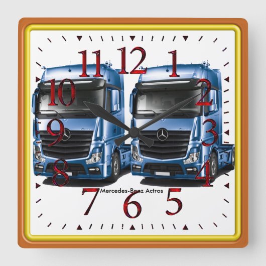 Image de camion pour la grande horloge ronde à gra (Recto)