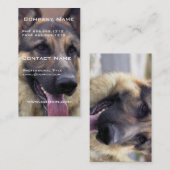 Image de carte de visite de berger allemand (Devant / Derrière)