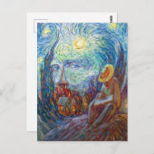 Image de carte Van Gogh nuit (Devant / Derrière)