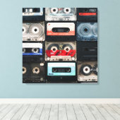 Image de cassettes rétro sur toile (Insitu (Plancher de Bois))