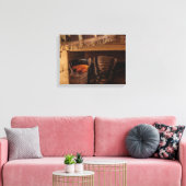 Image de chaussures rustiques sur toile (Insitu(Salon))