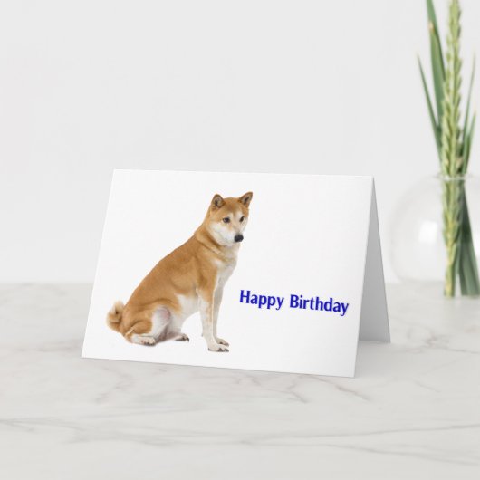 Image de chien pour la carte de voeux d'anniversai (Devant)
