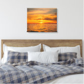 Image de coucher de soleil sur la plage sur toile (Insitu(Chambre))