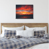 Image de coucher de soleil sur toile (Insitu(Chambre))