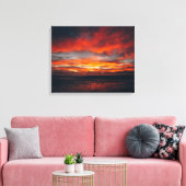 Image de coucher de soleil sur toile (Insitu(Salon))