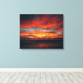 Image de coucher de soleil sur toile (Insitu (Plancher de Bois))