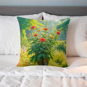 Image de fleur n°1, série florale, coussin de jeté