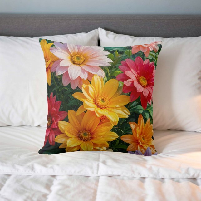 Image de fleur n° 28, série florale, coussin jeté (Créateur téléchargé)