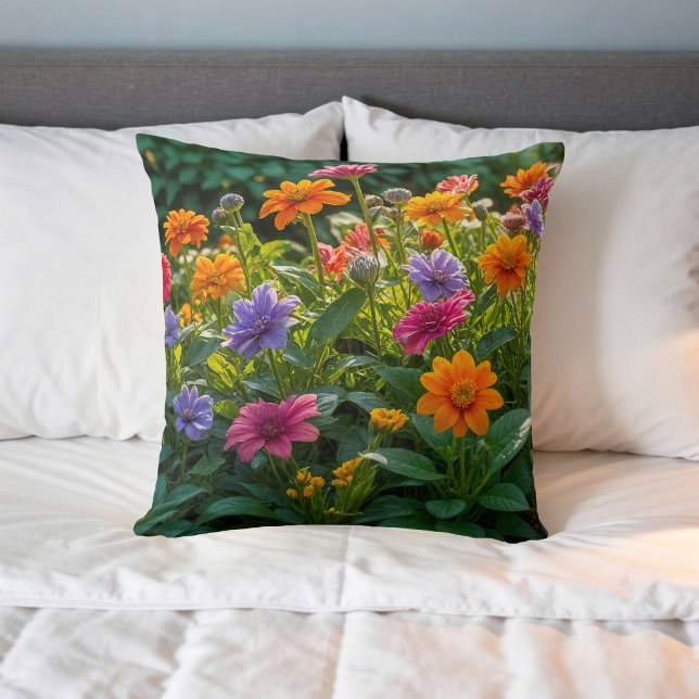 Image de fleur n° 39, série florale, coussin jeté (Créateur téléchargé)
