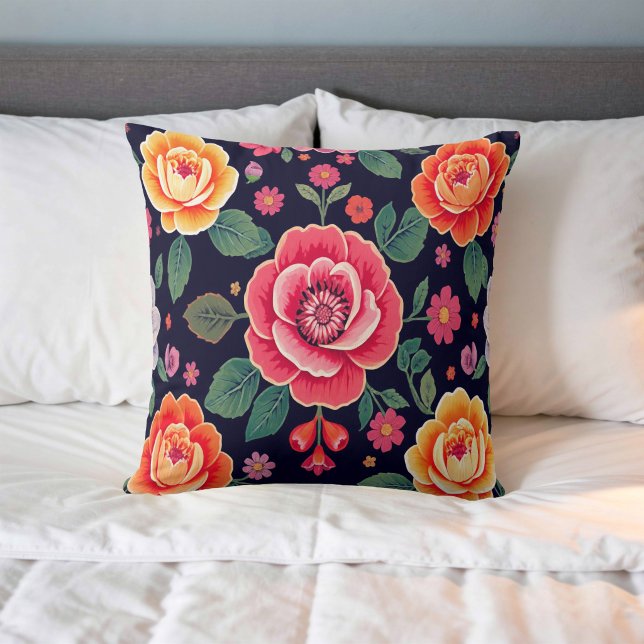 Image de fleur n° 4, série florale, coussin de jet (Créateur téléchargé)