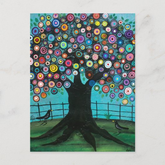 IMAGE DE FOLK ART PAR LORI EVERETT carte postale (Devant)