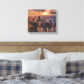 Image de la skyline de la ville sur toile (Insitu(Chambre))