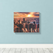 Image de la skyline de la ville sur toile (Insitu (Plancher de Bois))