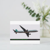 Image de l'avion Airbus pour carte postale (Debout devant)