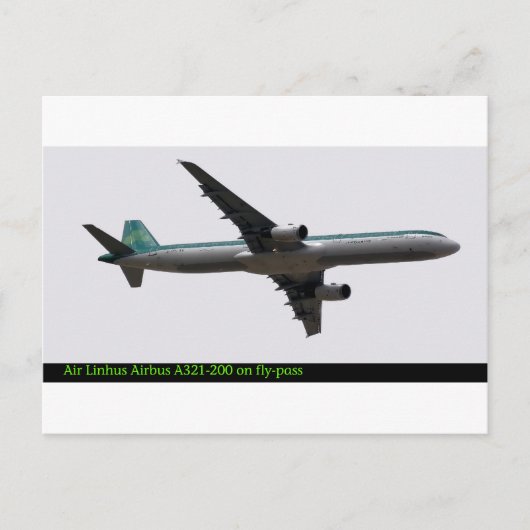 Image de l'avion Airbus pour carte postale (Devant)