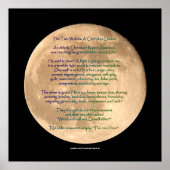 Image de lune avec 2 WOLVES CHEROKEE TALE Poster d (Devant)