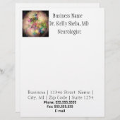 Image de modèle et en-tête de lettre (Devant / Derrière)