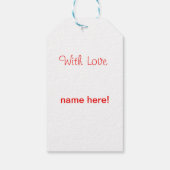 Image de Noël pour étiquette cadeau (Dos)