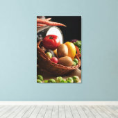 Image de nourriture du marché frais sur toile (Insitu (Plancher de Bois))