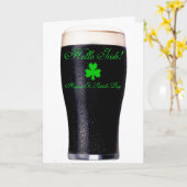 Image de pinte Guinness pour carte de voeux (Fleur jaune)