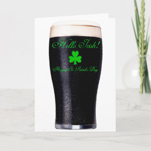 Image de pinte Guinness pour carte de voeux