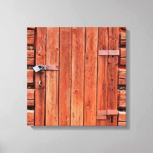 Image de porte rustique sur toile (Recto)