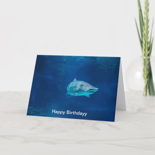 Image de requin pour la carte de voeux d'anniversa (Devant)