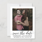 Image de script moderne Magnet Réservez la date no (Recto)