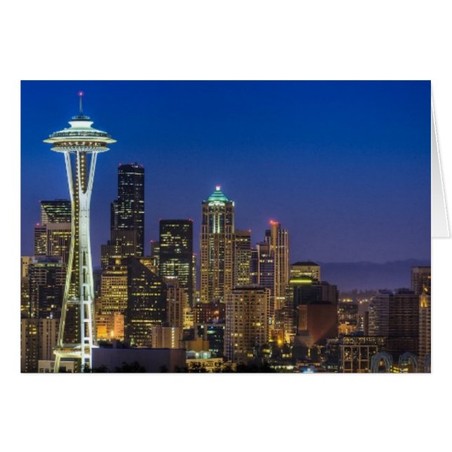 Image de Seattle Skyline le matin. (Devant horizontal)